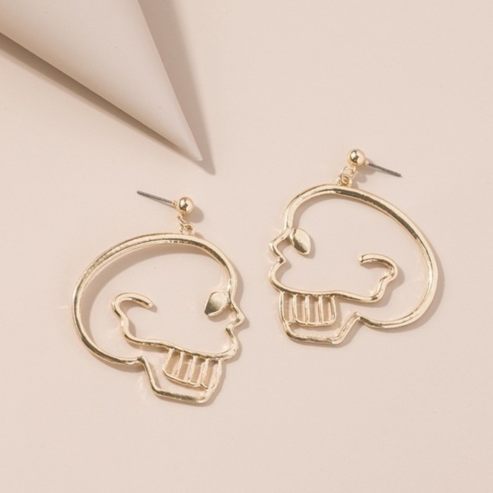 3/$30 💛 Skull Drop Earrings